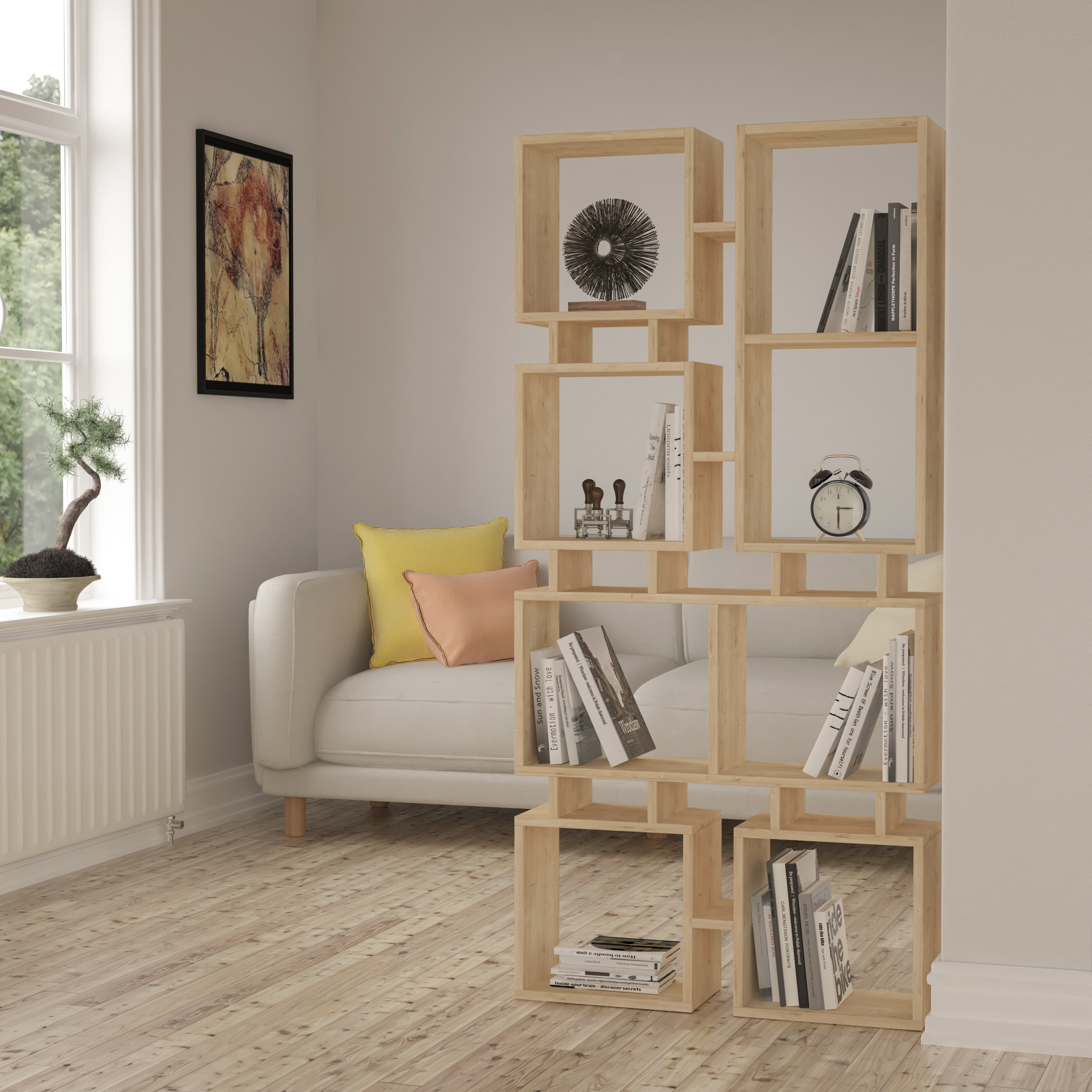 Стеллаж прямой LEVE RAIL BOOKCASE NO.1