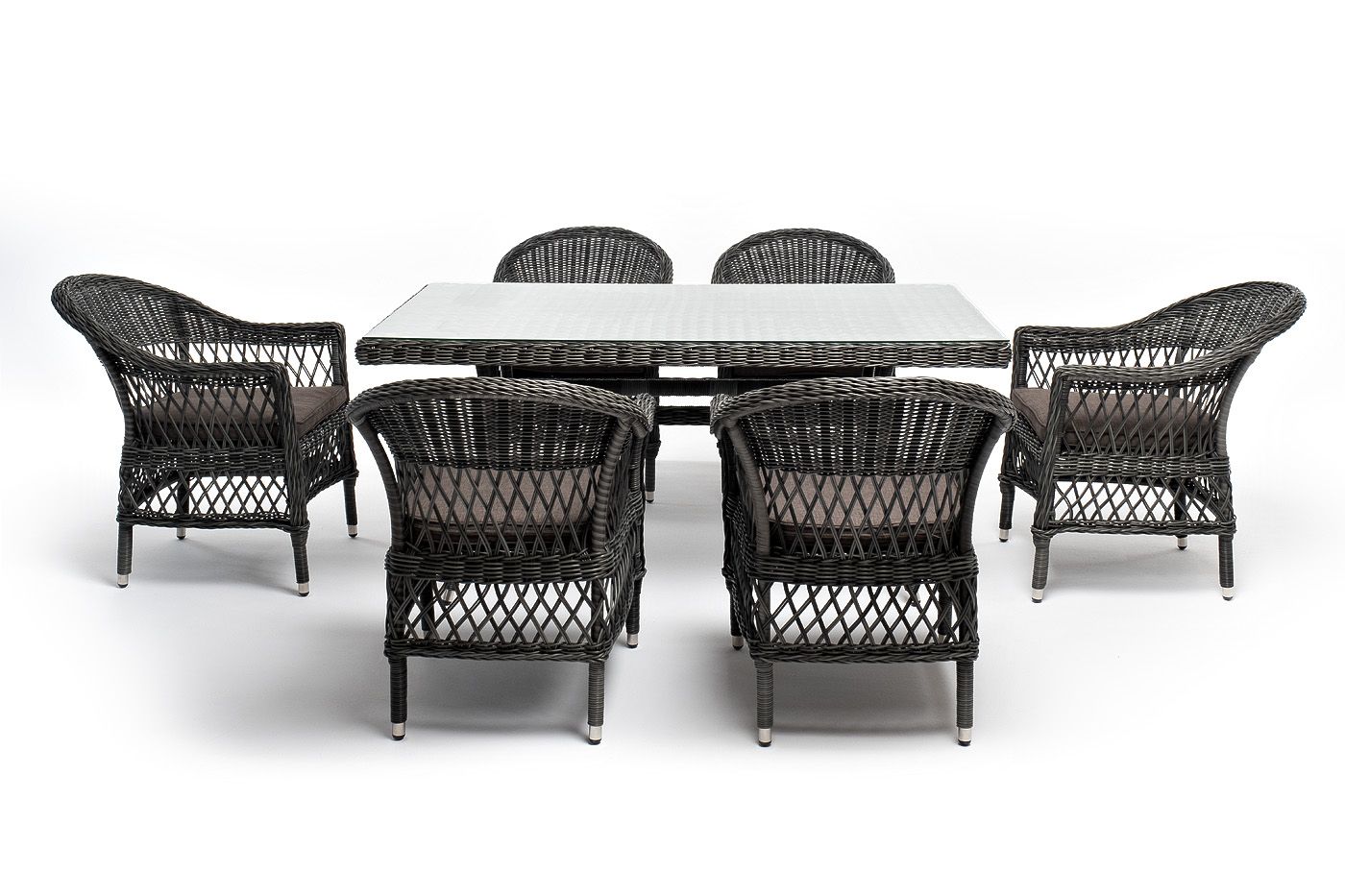 Обеденная группа из искусственного ротанга на 6 персоны 4sis Амароне