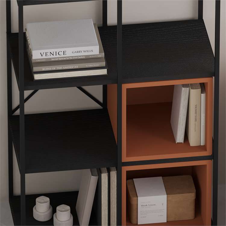 Стеллаж прямой Леве (Стеллаж прямой LEVE VALE MIDI BOOKCASE)
