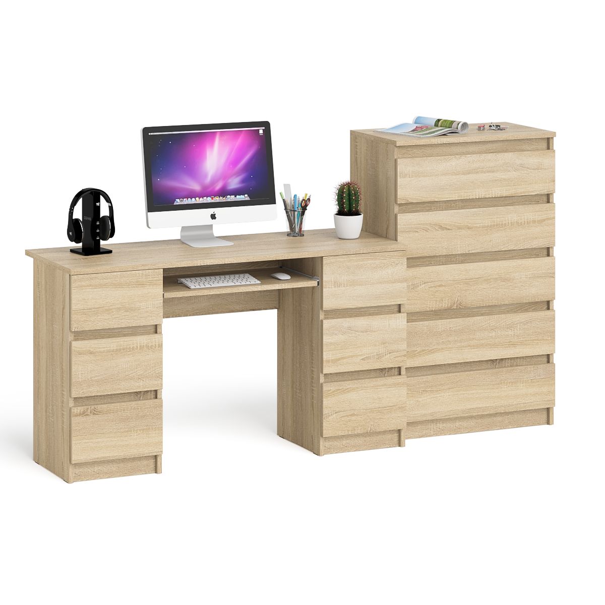 Стол компьютерный СВК Мори МС-2 + Комод МК700.5