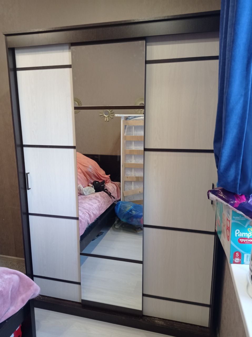 Шкаф-купе трехдверный Арника Карелия