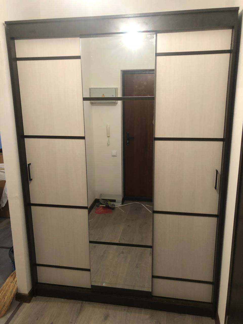 Шкаф-купе трехдверный Арника Карелия