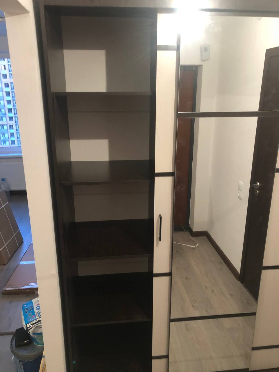 Шкаф-купе трехдверный Арника Карелия