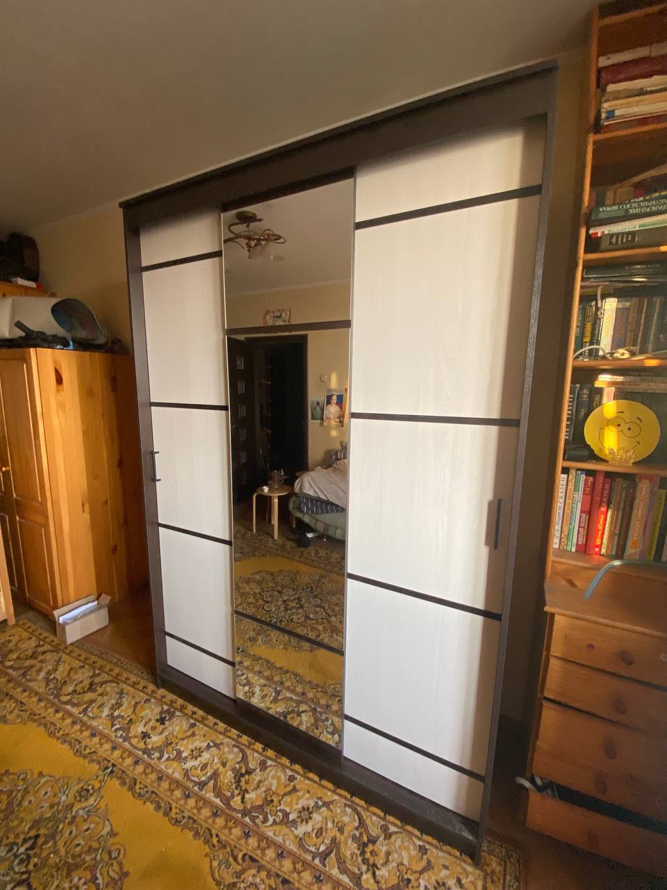 Шкаф-купе трехдверный Арника Карелия