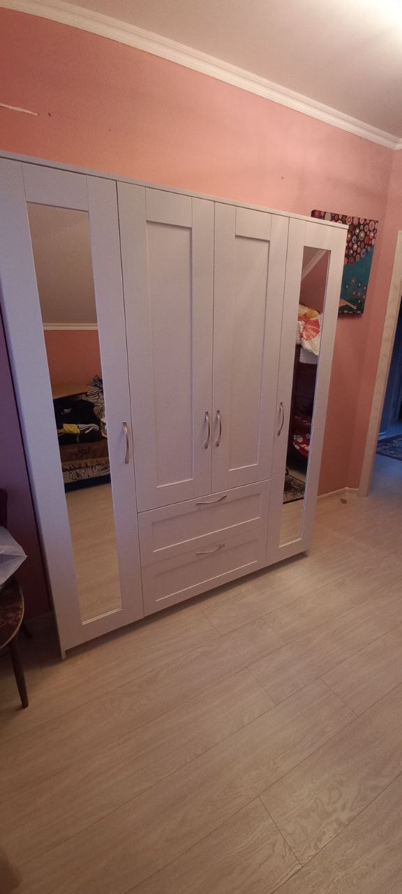 Шкаф комбинированный Гуд Лакк Сириус (4 двери и 2 ящика, с 2 зеркалами)