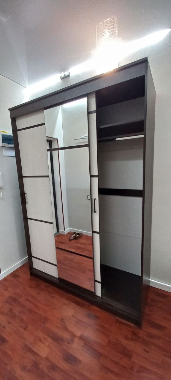 Шкаф-купе трехдверный Арника Карелия