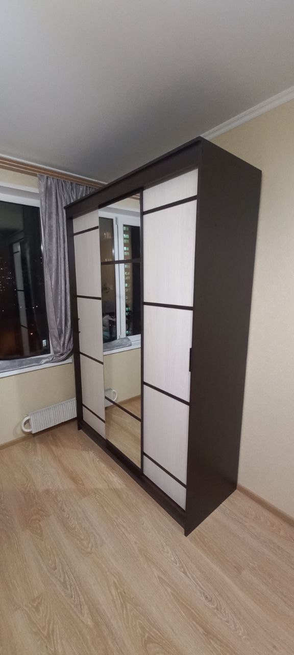 Шкаф-купе трехдверный Арника Карелия