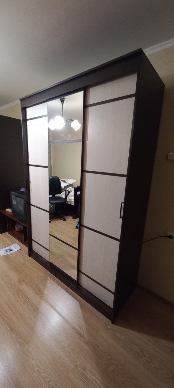 Шкаф-купе трехдверный Арника Карелия