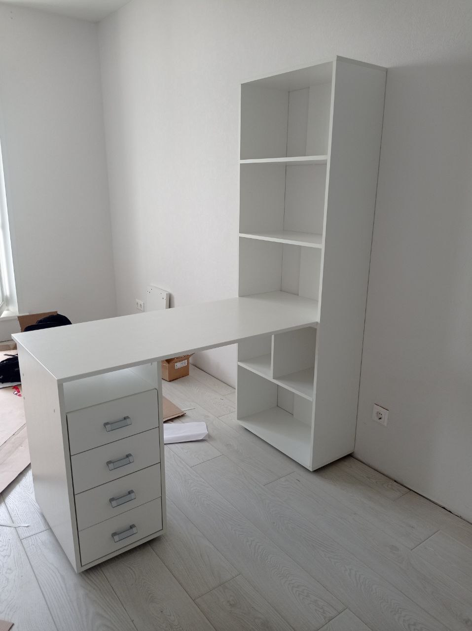 Компьютерный стол со стеллажем МФ Владимир Оксфорд-1 КСОК-1