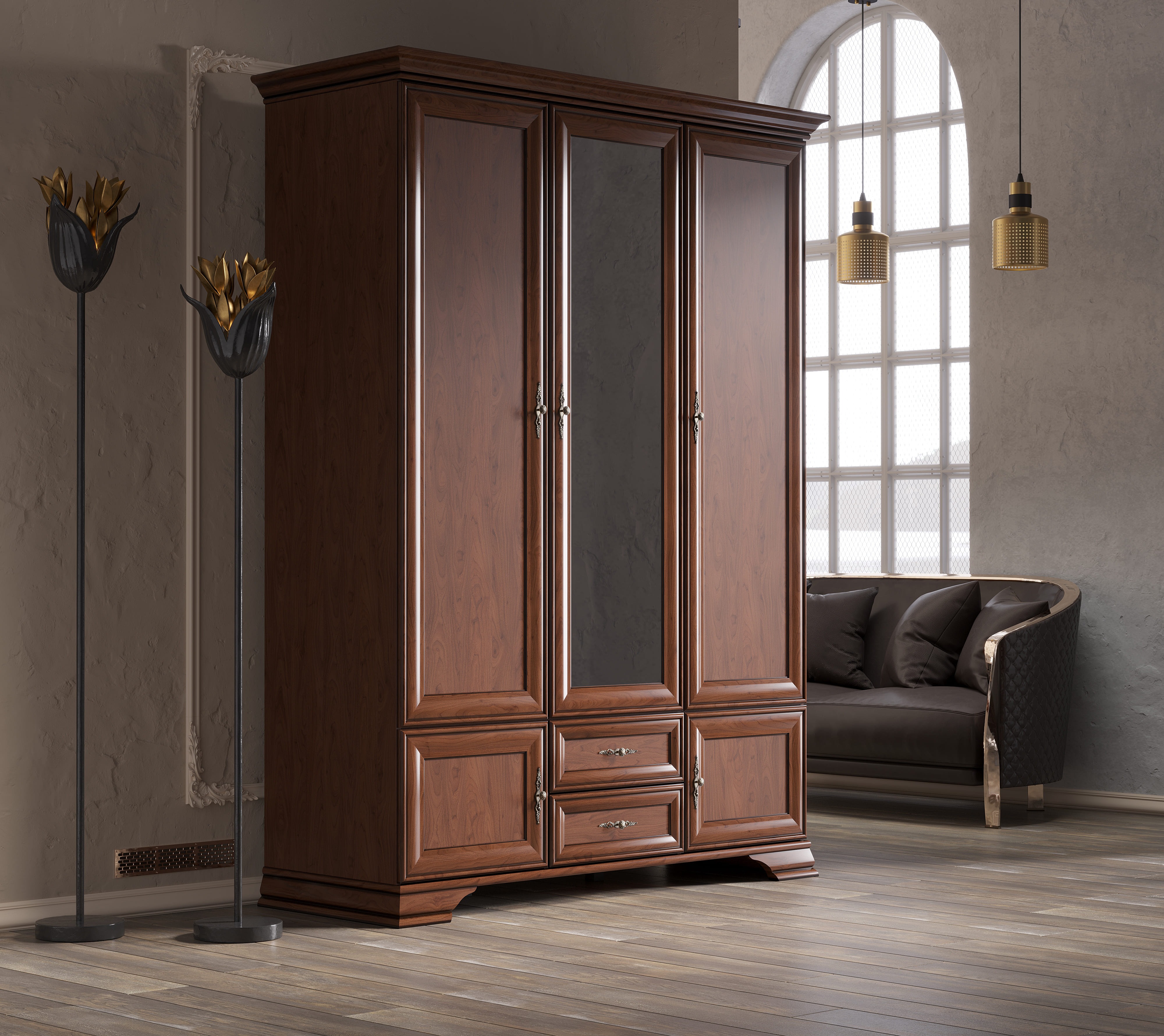 Шкаф БРВ Мебель KENTAKI S320-SZF5D2S