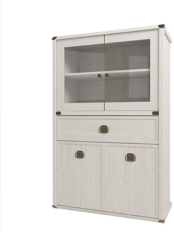 Шкаф с витриной Анрэкс 2V2D1SL MAGELLAN