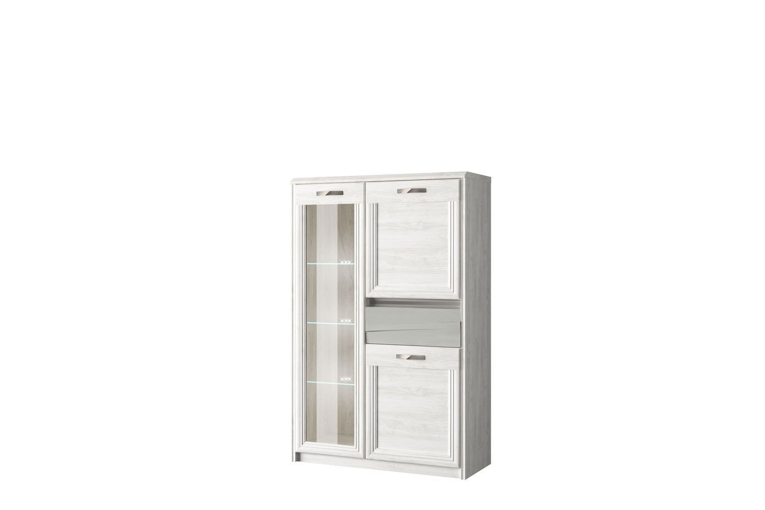 Шкаф с витриной Анрэкс MODENA 1V2D1S