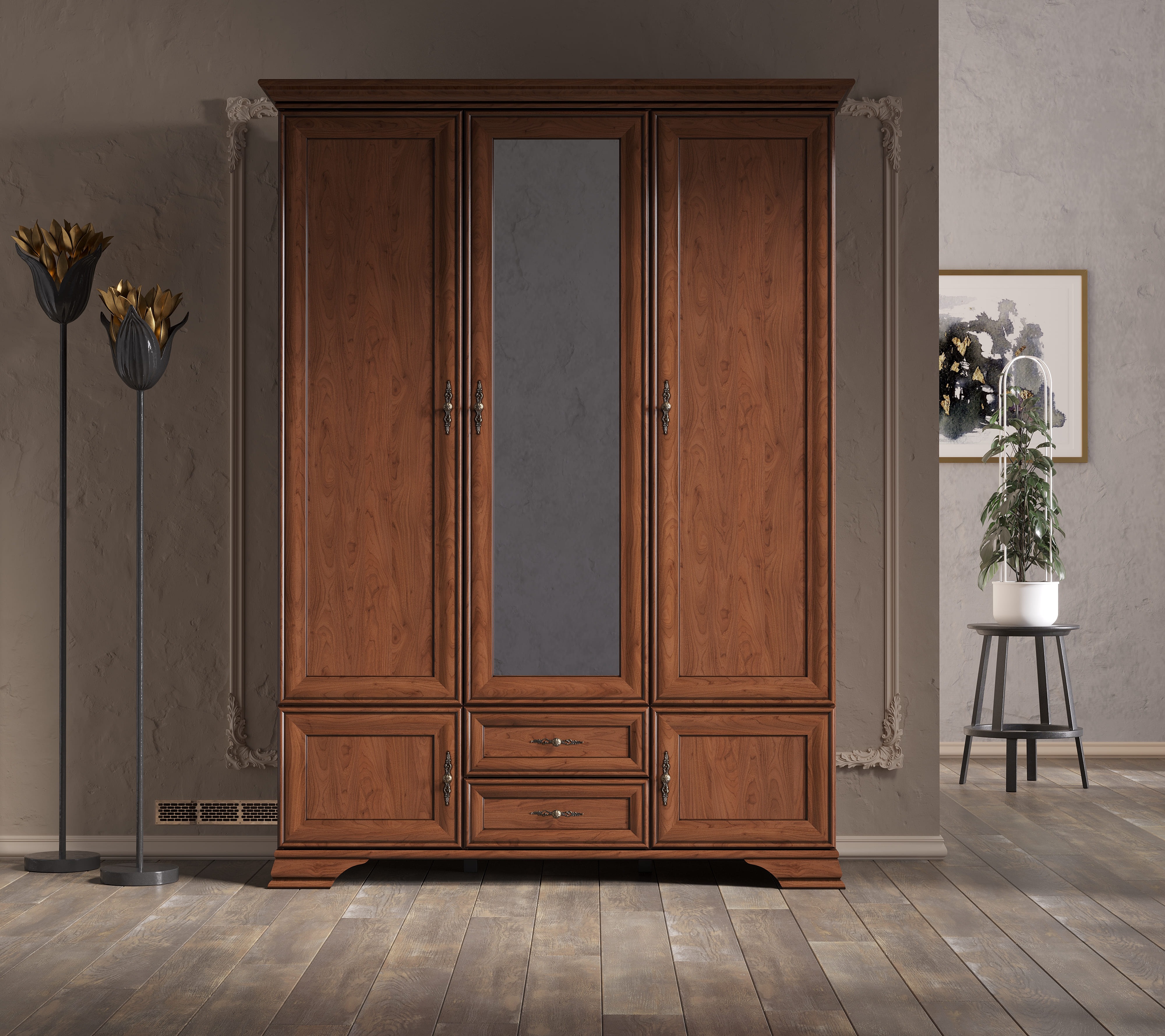 Шкаф БРВ Мебель KENTAKI S320-SZF5D2S