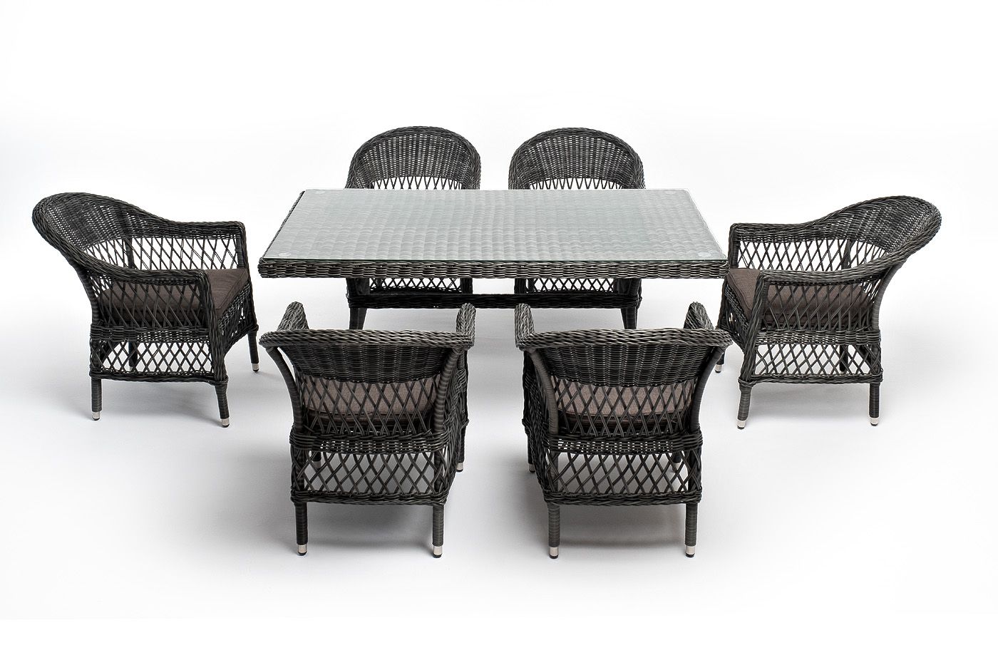 Обеденная группа из искусственного ротанга на 6 персоны 4sis Амароне