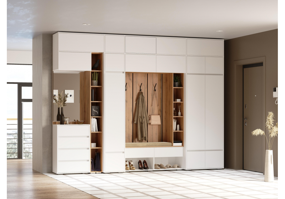 Модульная прихожая Woodville Роут комплектация 1