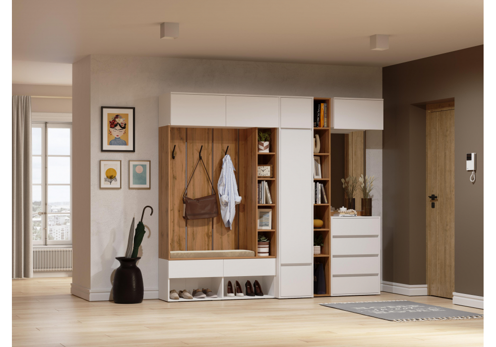 Модульная прихожая Woodville Роут комплектация 3