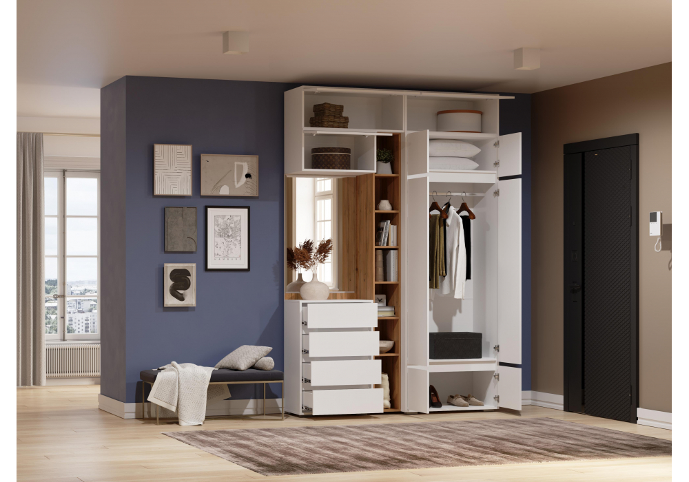 Модульная прихожая Woodville Роут комплектация 5