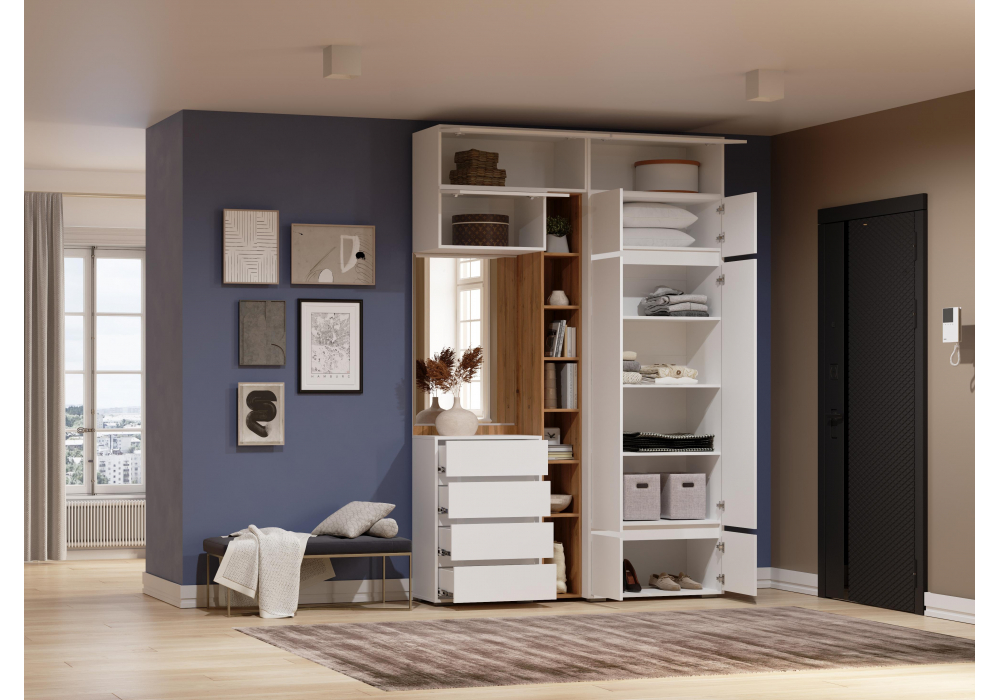 Модульная прихожая Woodville Роут комплектация 5