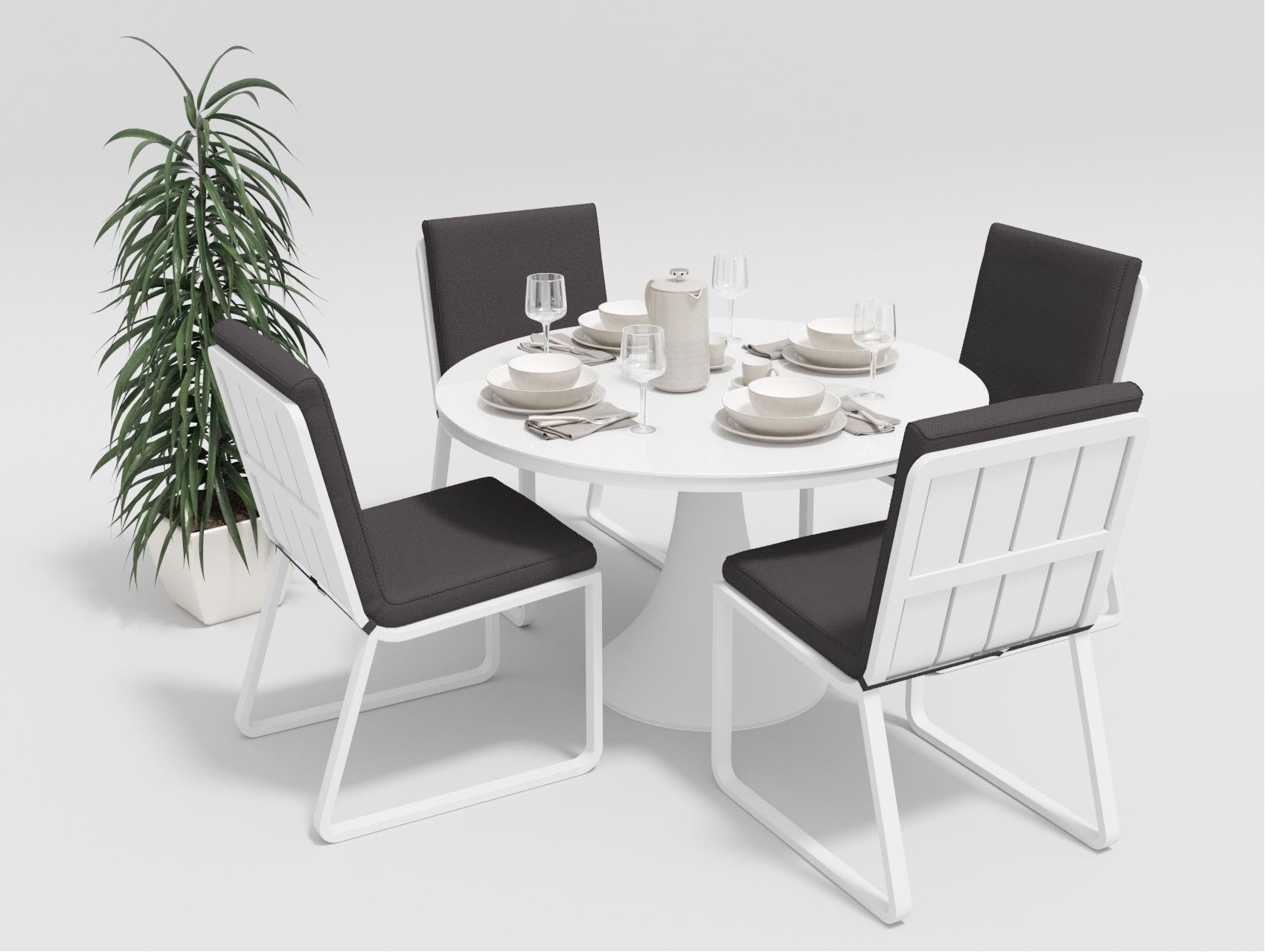 Обеденная группа Gardenini Voglie round 110x110 C2