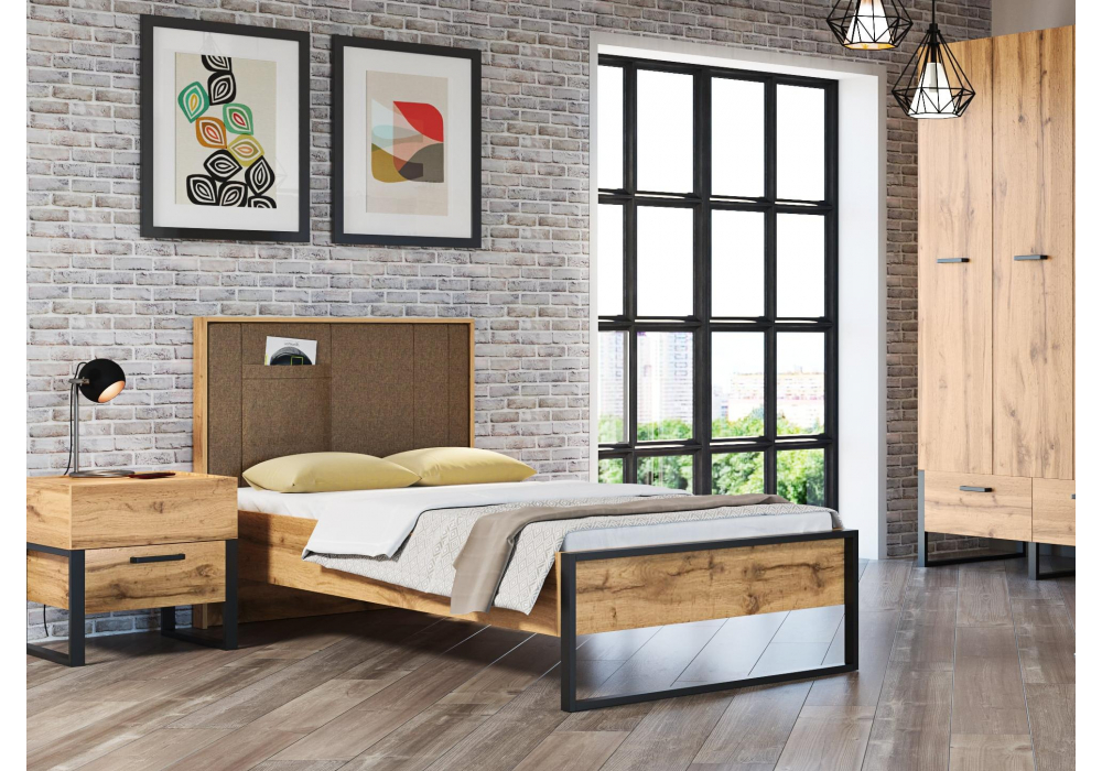 Односпальная кровать Iris 90х200