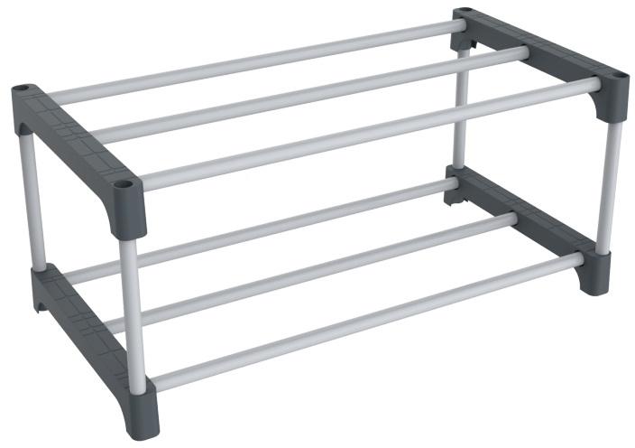 Полка для обуви SHT-SR3-P серый/темно-серый (Р)