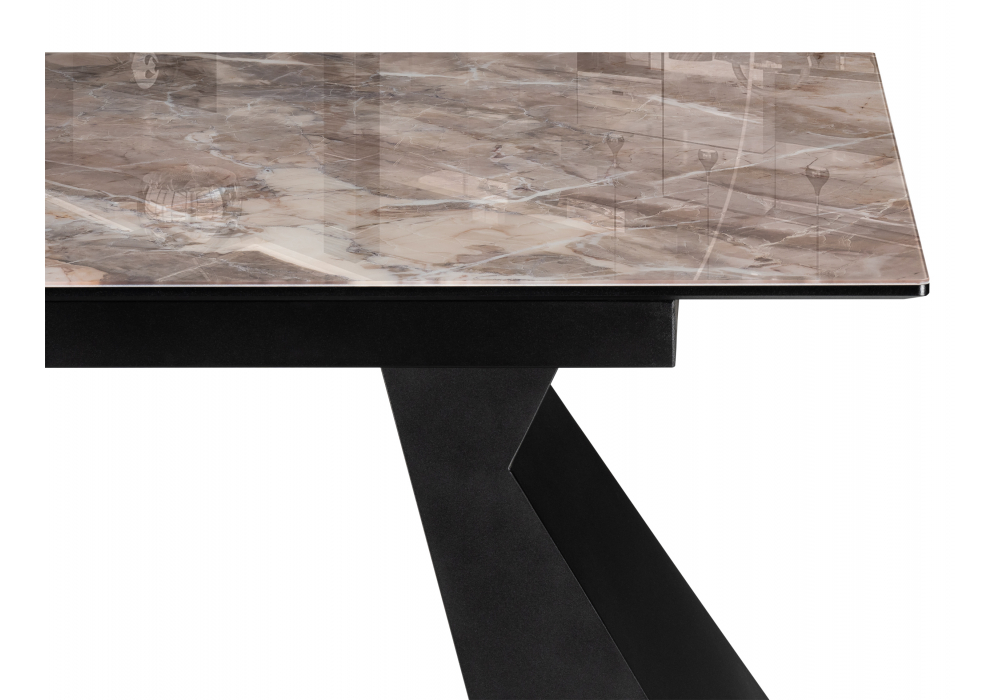 Стеклянный стол Woodville Денхольм 240(290)