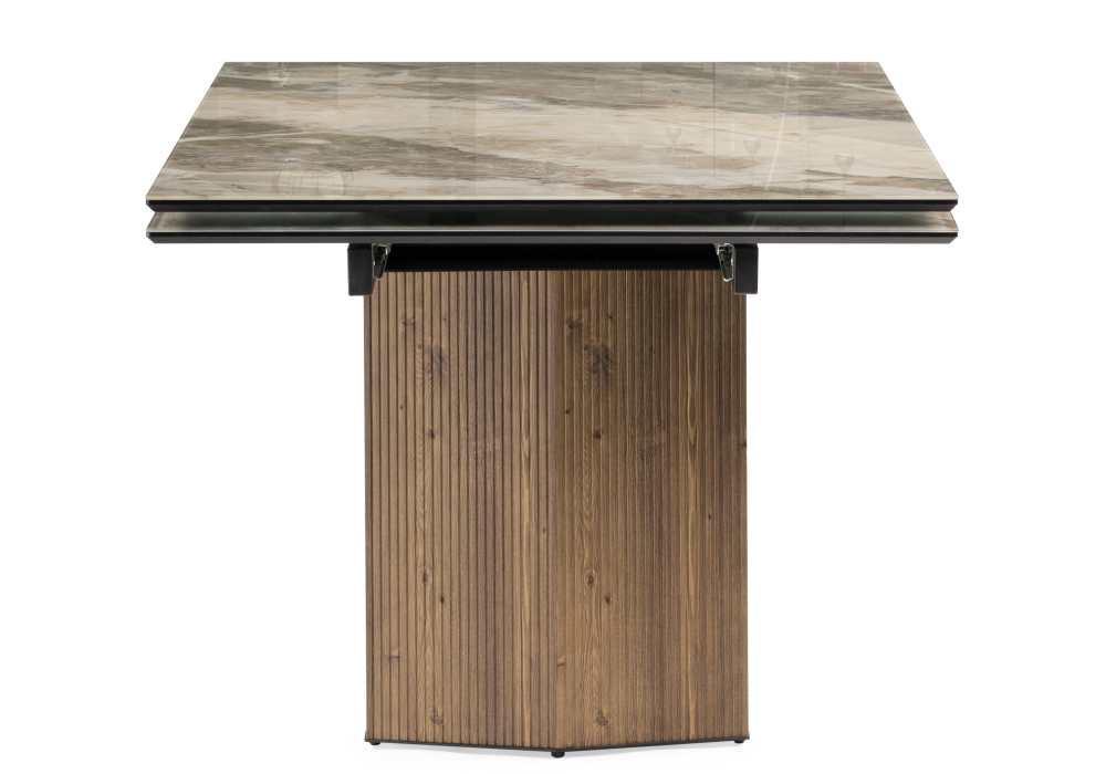 Стеклянный стол Woodville Монерон 200(260)х100х77