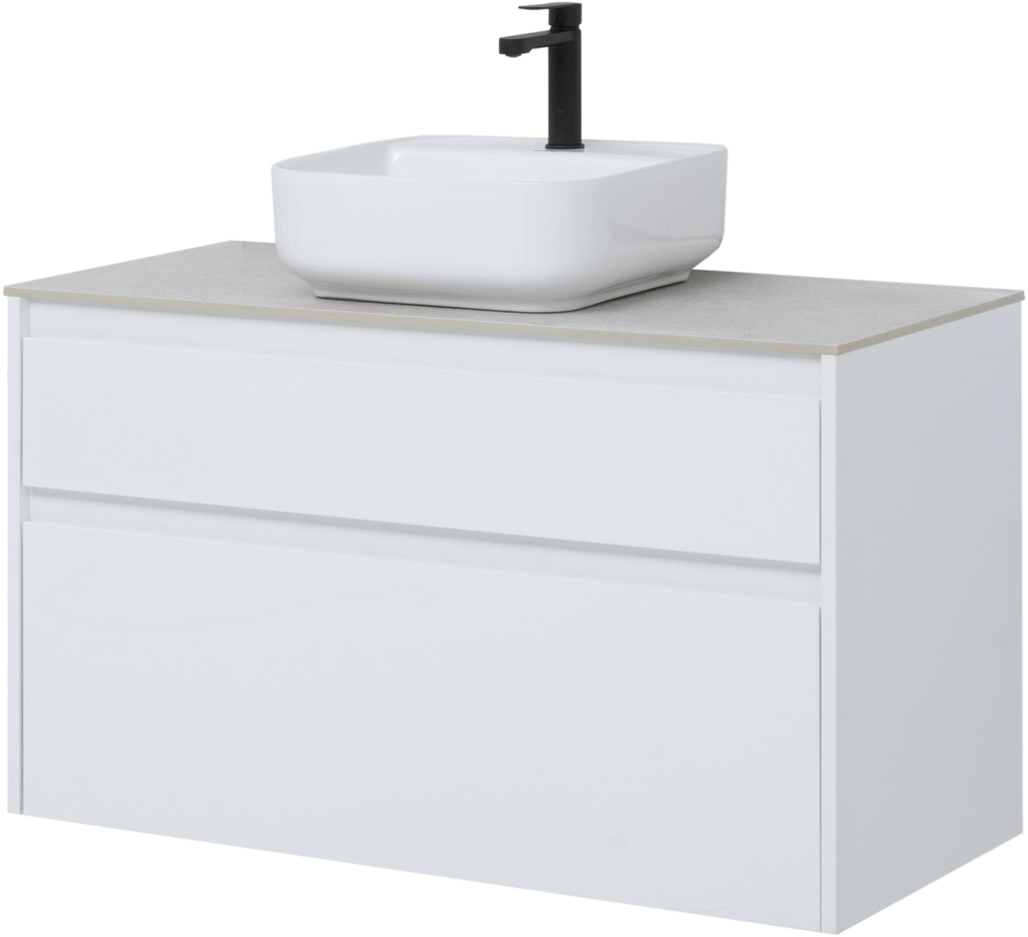 Тумба под раковину AQUANET Nova Lite 100 (2 ящик)