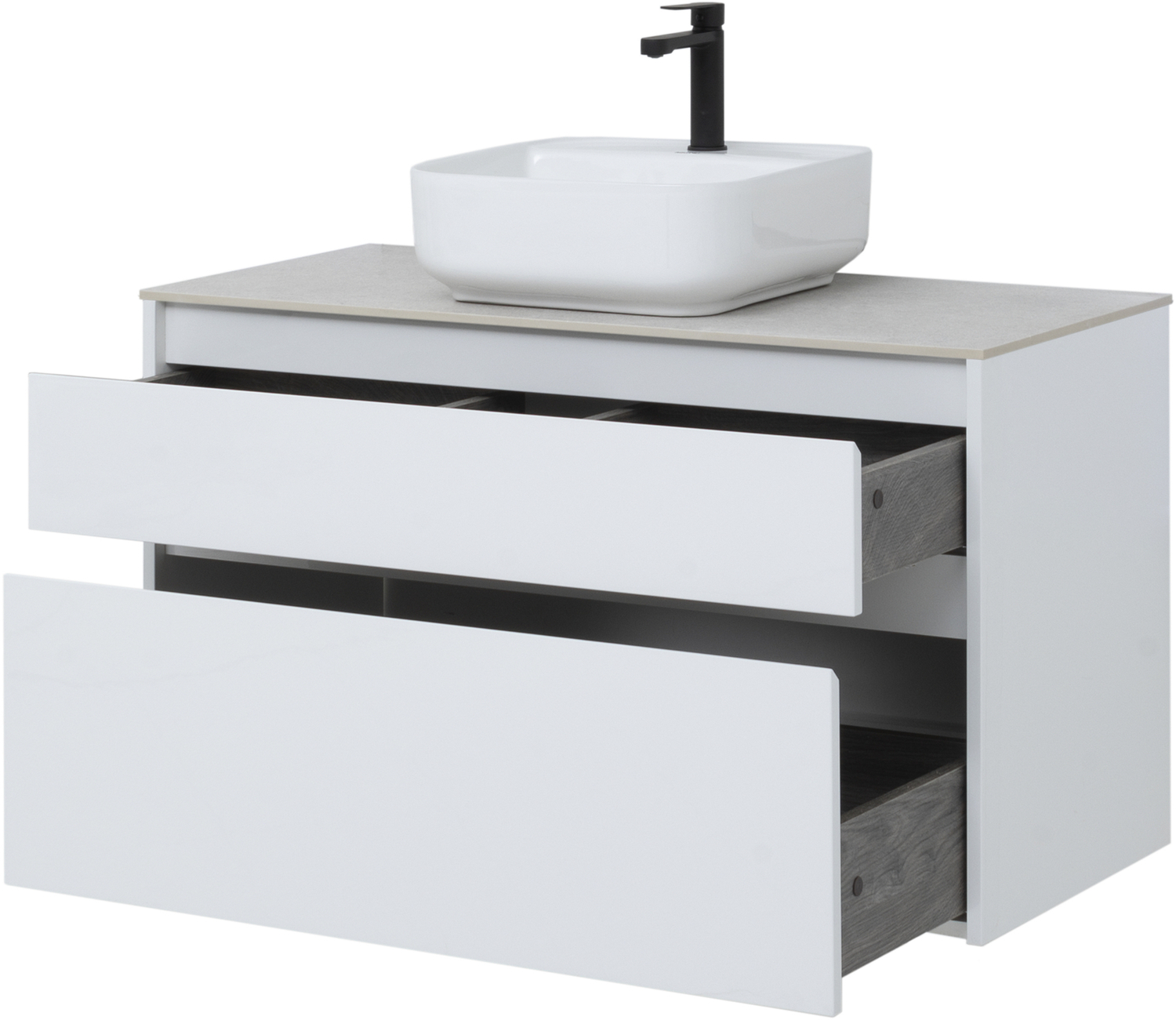 Тумба под раковину AQUANET Nova Lite 100 (2 ящик)