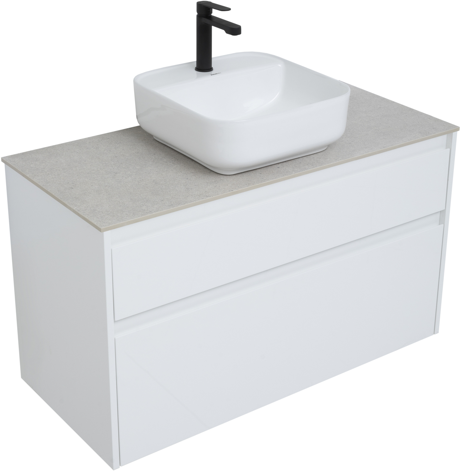 Тумба под раковину AQUANET Nova Lite 100 (2 ящик)