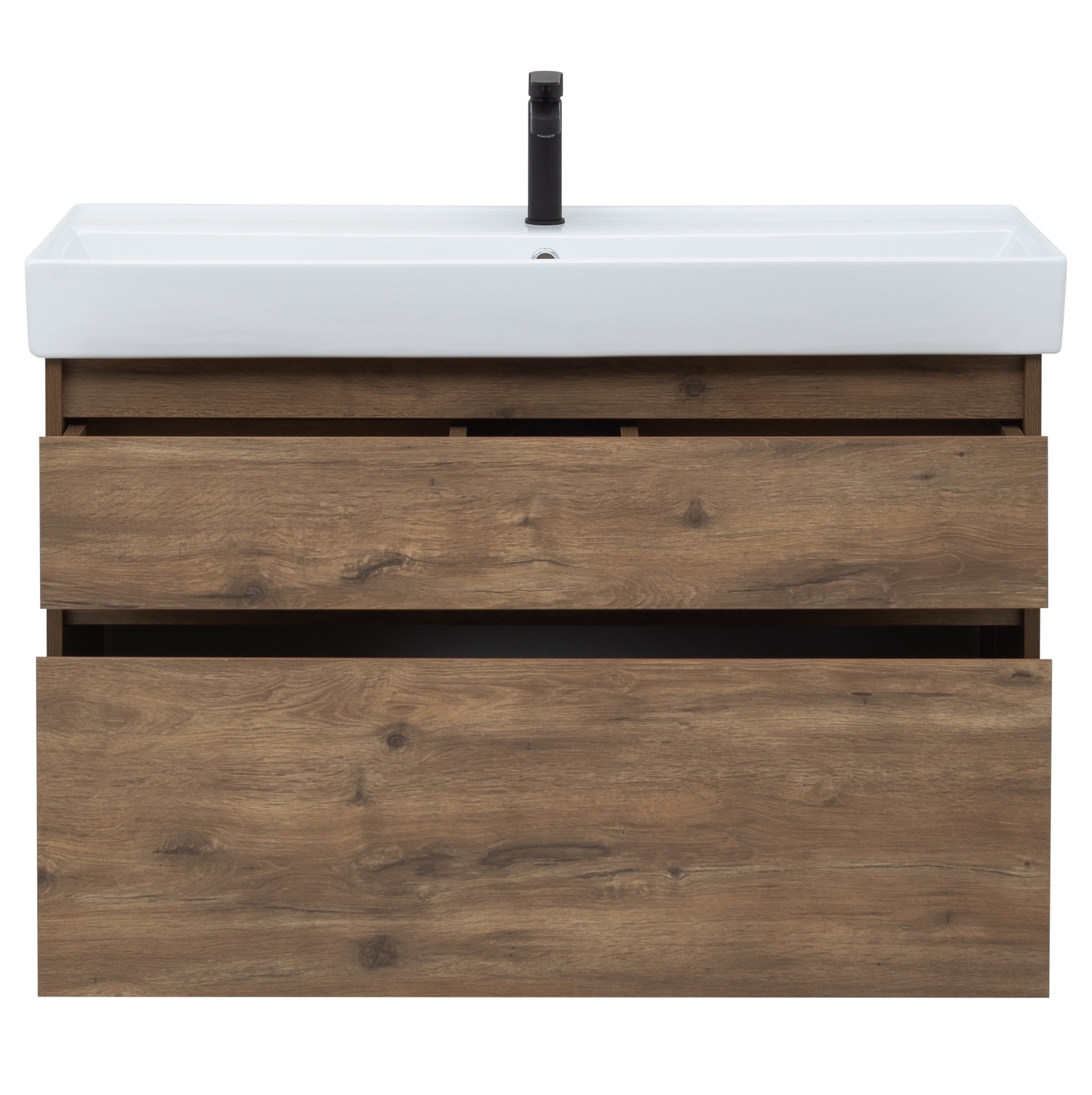 Тумба под раковину AQUANET Nova Lite 100 (SLIM SYNERGY) (2 ящика)