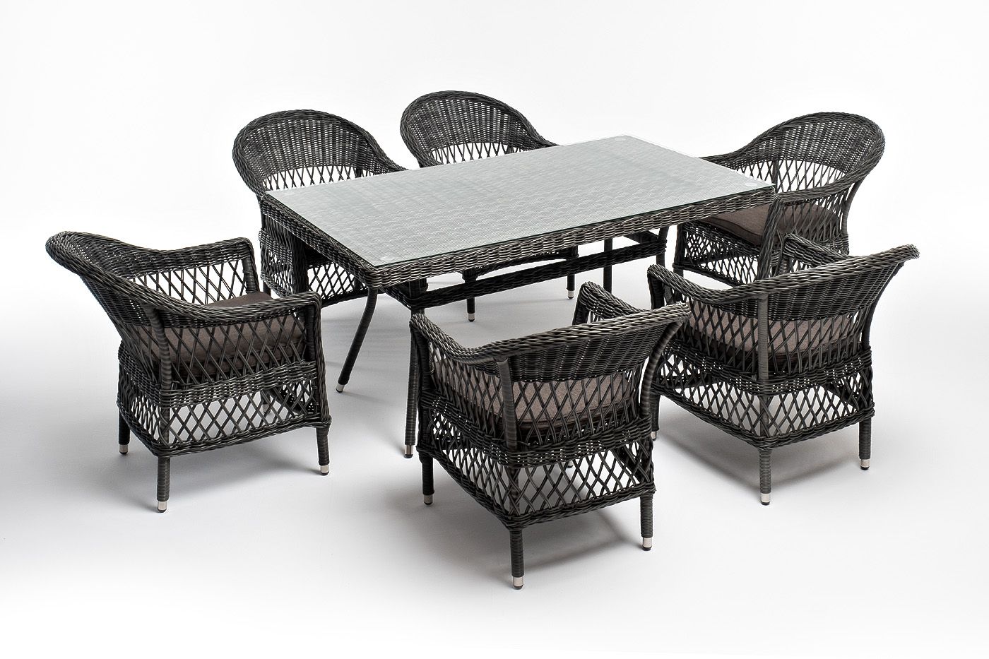 Обеденная группа из искусственного ротанга на 6 персоны 4sis Амароне