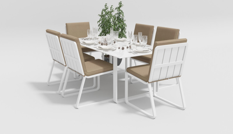 Обеденная группа Гарденини Волье 180x90 C2(Обеденная группа Gardenini Voglie 180x90 C2)