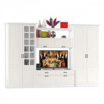 Гостиная Mobi Ливерпуль набор мебели 4 Тумба + Шкаф навесной + Полка + Шкаф для одежды + Пенал + Витрина + Карниз 1000 2шт