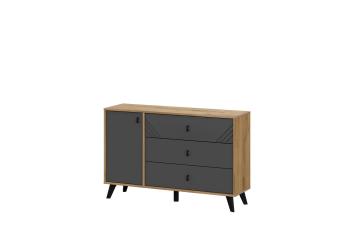 Комод Арника Байкал 3 ящика (со створкой) (SAFE)