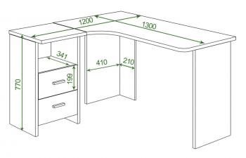 Компьютерный стол Мэрдэс СКЛ-Угл130 Левый