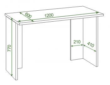 Компьютерный стол Мэрдэс СКЛ-Прям120Р (без тумбы) со скругленными углами