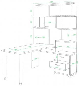 Стол компьютерный Мэрдэс СР-420/150