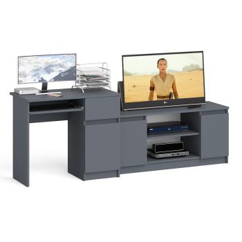 Стол компьютерный СВК Мори МС-1 правый + Тумба МТВ1200.1