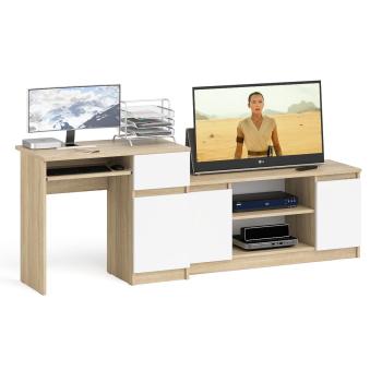 Дуб Сонома/Белый