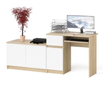 Дуб сонома/белый