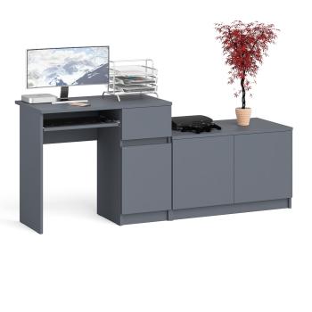 Стол компьютерный СВК Мори МС-1 правый + Тумба МА900.1