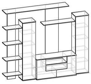 Стенка Мебелайн «Мебелайн – 2»