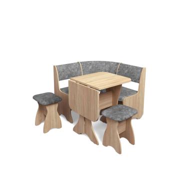 дуб сонома/велюр графит