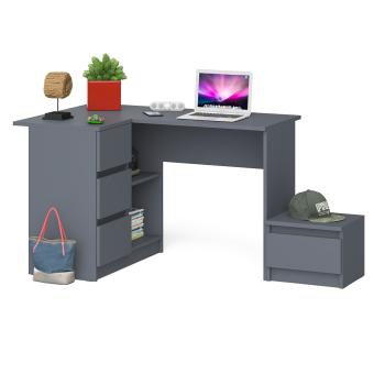 Стол компьютерный СВК Мори МС-16 левый + Тумба ТМП400.1