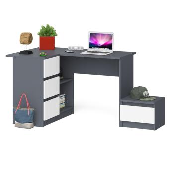 Графит/белый