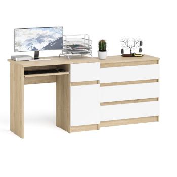 Дуб Сонома/Белый