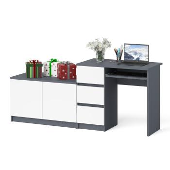 Графит/белый