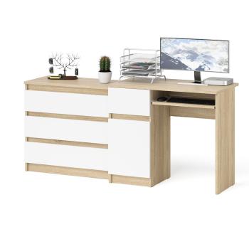 Дуб Сонома/Белый