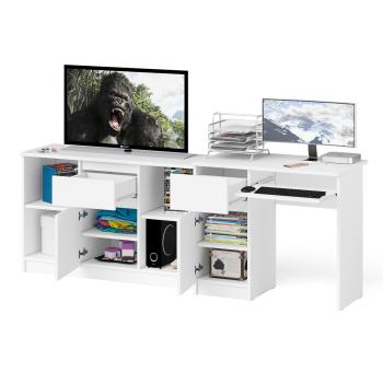 Стол компьютерный СВК Мори МС-1 левый + Тумба МТВ1204.1